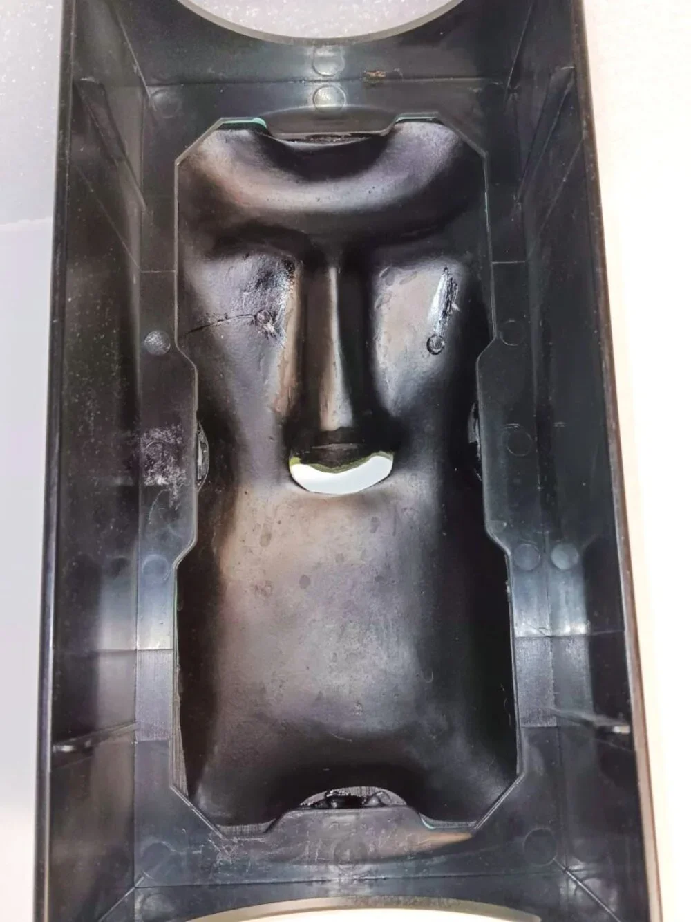 Easter Island Moai resin tissue box cover. Fun lover gift.